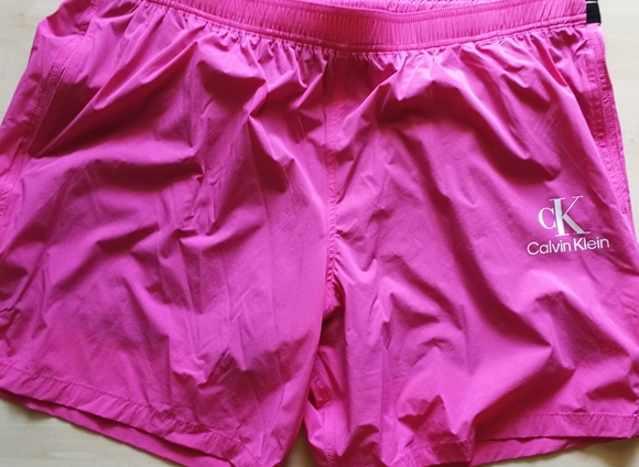 🆕 Calvin Klein XL hot pink barbie ken swim shorts trunks - Picture 1 of 4